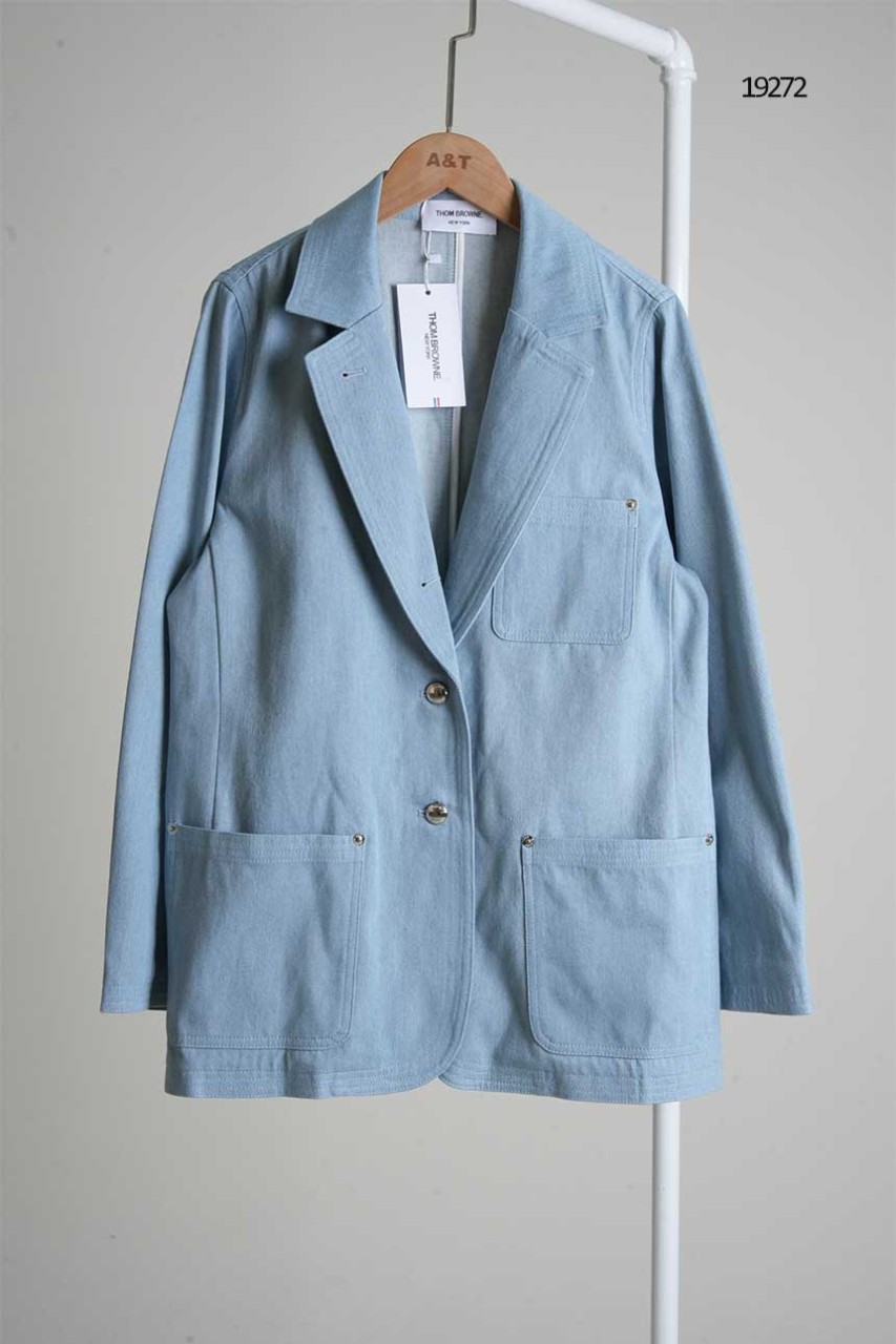 [THOM BROWNE] 톰브라운 여성 데님 자켓