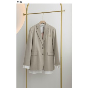 미우미우 [MIU MIU] 셔츠 레이어드 싱글 자켓 신상입고