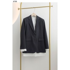 미우미우 [MIU MIU] 셔츠 레이어드 핀 스트라이프 자켓 신상입고