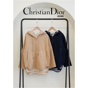 [DIOR] 크리스찬디올 수입프리미엄 리버서블 오블리크 니트 후드 집업