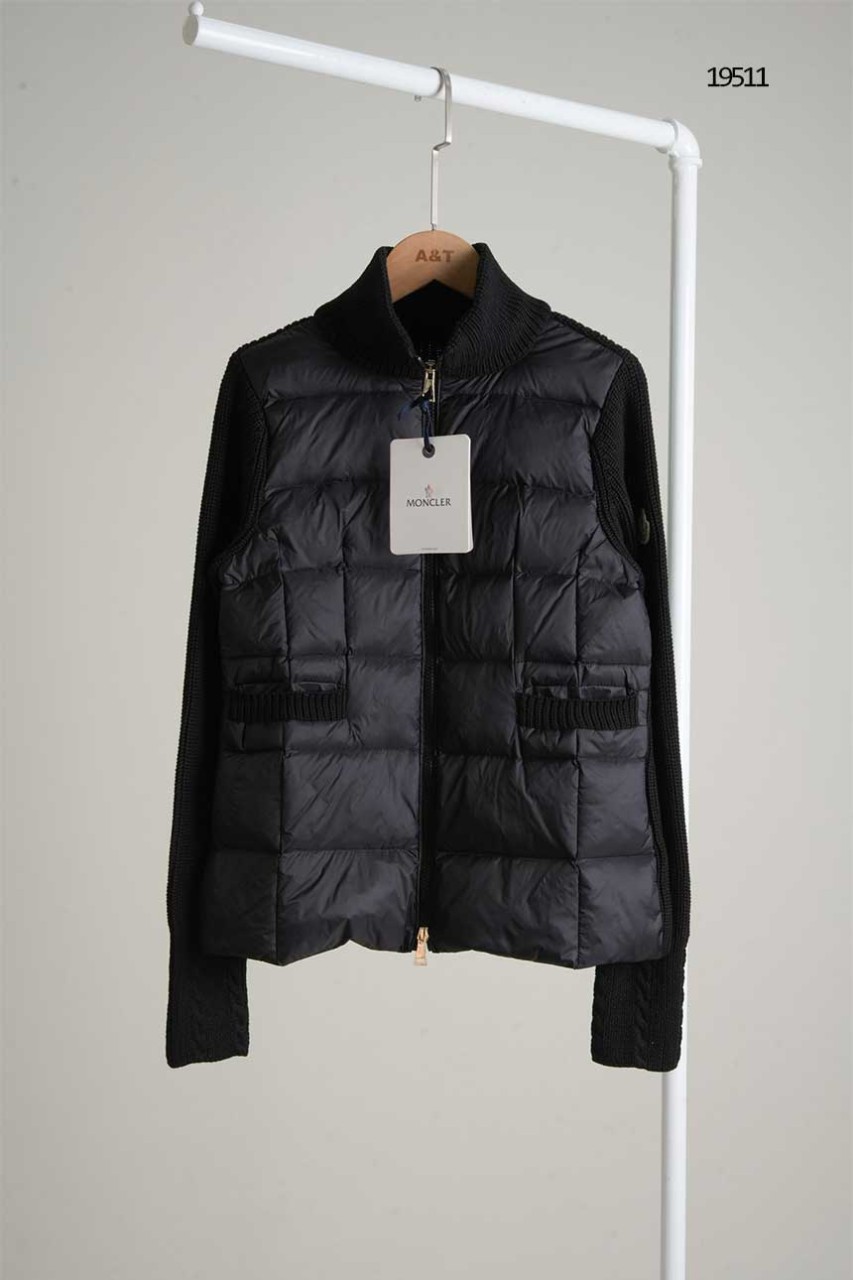 [MONCLER] 몽클레어 여성 패딩믹스 니트 집업 자켓
