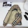 버버리 [BURBERRY] 버버리 아이버 하우스체크 여성 리버시블 덕다운 숏패딩