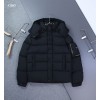 [PRADA] 프라다 포켓 삼각로고 후드 구스 패딩 점퍼