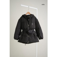 [PRADA] 프라다 리나일론 트라이앵글 로고 벨티드 파우치 다운 패딩
