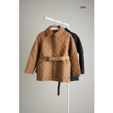 [BURBERRY] 버버리 다이아몬드 퀄팅 나일론 벨티드 여성 자켓