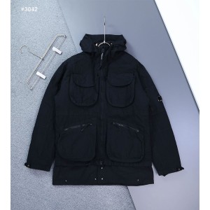[C.P COMPANY] 씨피컴퍼니 더블 레이어드 포켓 렌즈 후드 자켓