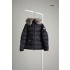 [MONCLER] 몽클레어 여성 보에드 퍼 후드 패딩