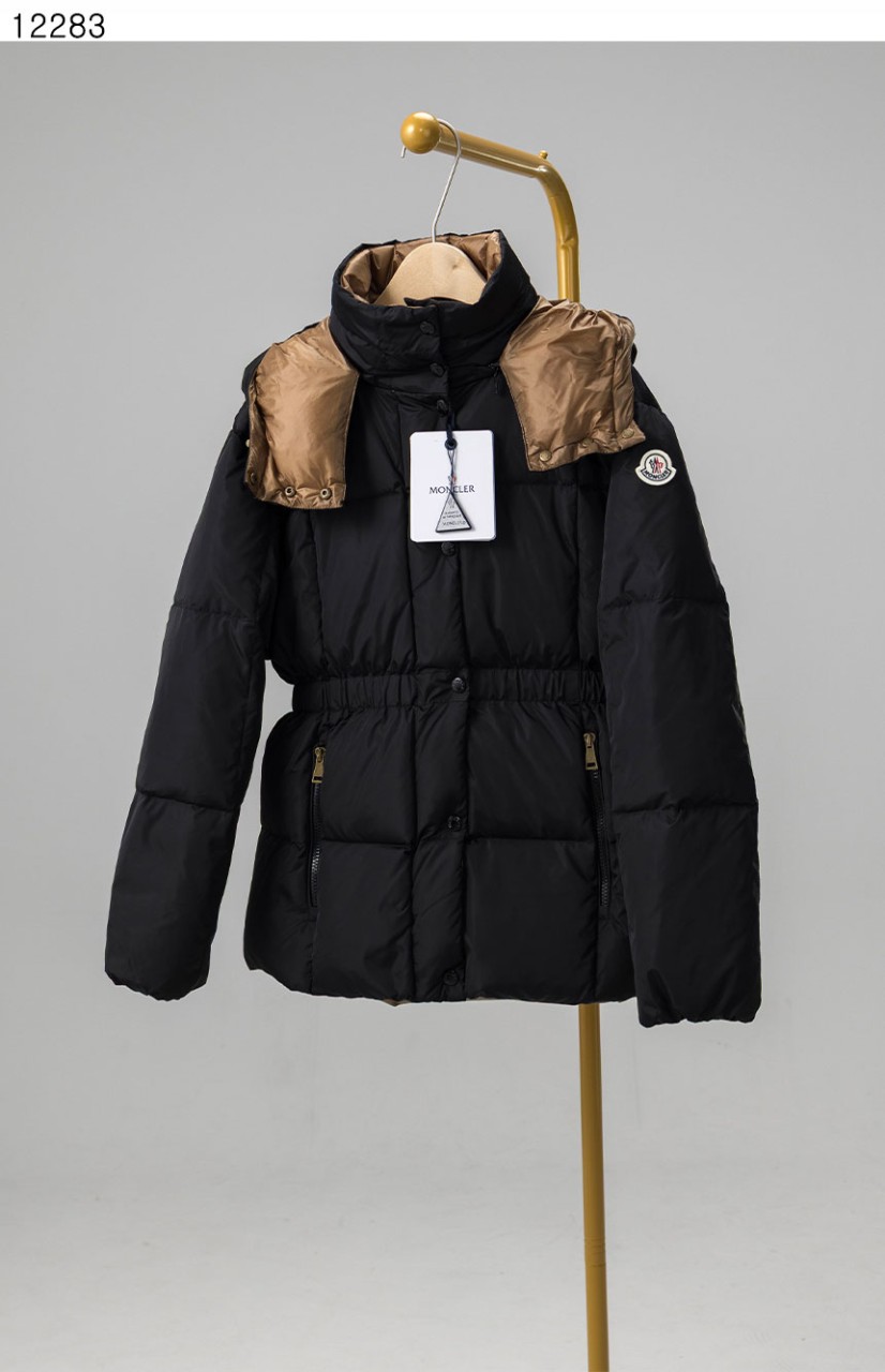 몽클레어 [MONCLER] 수입프리미엄급 25F/W 몽클레어 여성 AGNEUX 스퀘어 퀼팅 후드 다운 블랙 숏 패딩 신상 입고