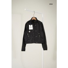 [MONCLER] 몽클레어 로고 패치 숏 나일론 후드 집업 자켓