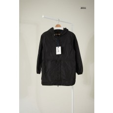 [MONCLER] 몽클레어 나일론 후드 스트링 롱 바람막이