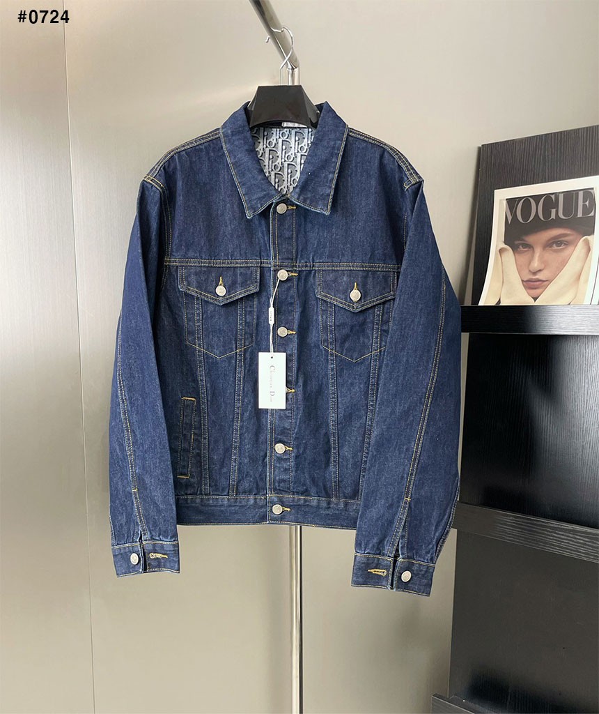 [DIOR] 크리스찬 디올 오블리크 모티브 블루종