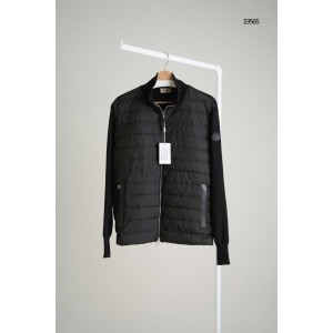 [MONCLER] 몽클레어 블랙패치 니트 패딩 자켓