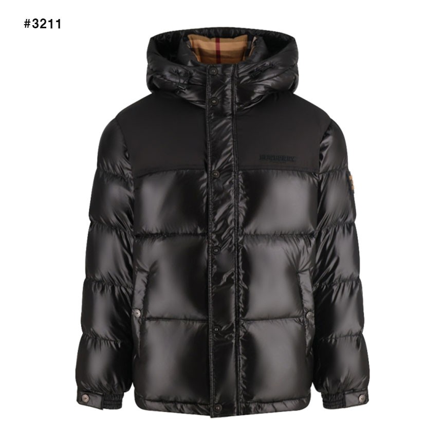 [BURBERRY] 버버리 자수로고 클래식 다운 패딩 자켓