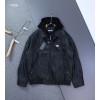 [PRADA] 프라다 삼각로고 기모 하이브리드 후드 레더 융기모 자켓