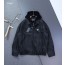 [PRADA] 프라다 삼각로고 기모 하이브리드 후드 레더 융기모 자켓