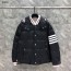 [THOM BROWNE] 톰브라운 다운필드 매르 나일론 4바 보머 자켓