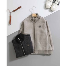 로로피아나 [ LORO ] 로고 은장패치 하이넥 자켓