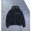[BALENCIAGA] 발렌시아가 빈티지 피그먼트 워싱 기모 후드 자켓