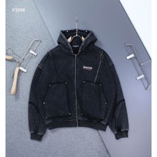 [BALENCIAGA] 발렌시아가 빈티지 피그먼트 워싱 기모 후드 자켓