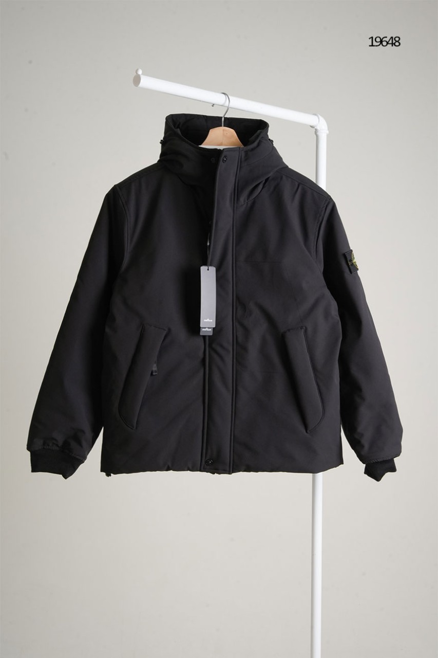 [STONE ISLAND] 스톤아일랜드 패치로고 후디 붐버 자켓