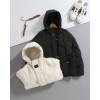돌체앤가바나 [ D & G ] 실버 사각패치 덕다운 후드 패딩 자켓 입고