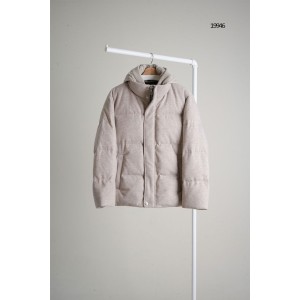 [LORO PIANA] 로로피아나 캐시미어 구스다운 후드탈부착 패딩자켓