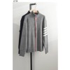 톰브라운 [Thom Browne]  사선완장 베이직 니트 집업 신상입고