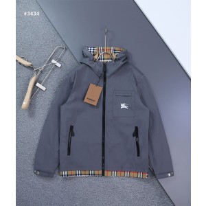 [BURBERRY] 버버리 스탠포드 체크 윈드브에이커 자켓