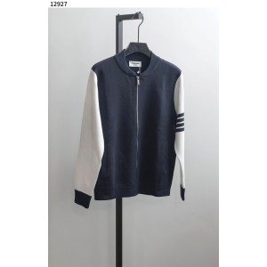 톰브라운 [Thom Browne] 클래식 사선 완장 니트 집업 자켓 신상입고