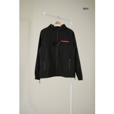[PRADA] 프라다 남성 레드패치 로고 리나일론 윈드브레이커 자켓