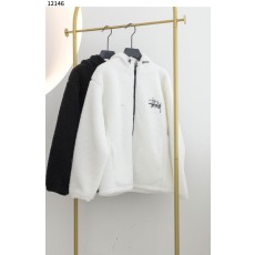 스투시 [Stüssy] 융기모 백 로고 보아 플리스 풀집업 후드 자켓 신상입고