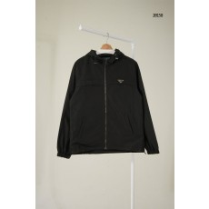 [PRADA] 프라다 남성 리나일론 후드 블루종 자켓