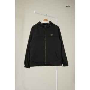 [PRADA] 프라다 남성 리나일론 후드 블루종 자켓