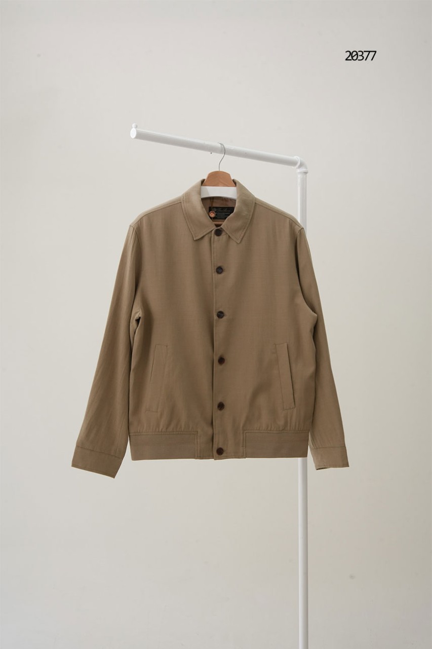 [LORO PIANA] 로로피아나 미니멀 카라 버튼 자켓