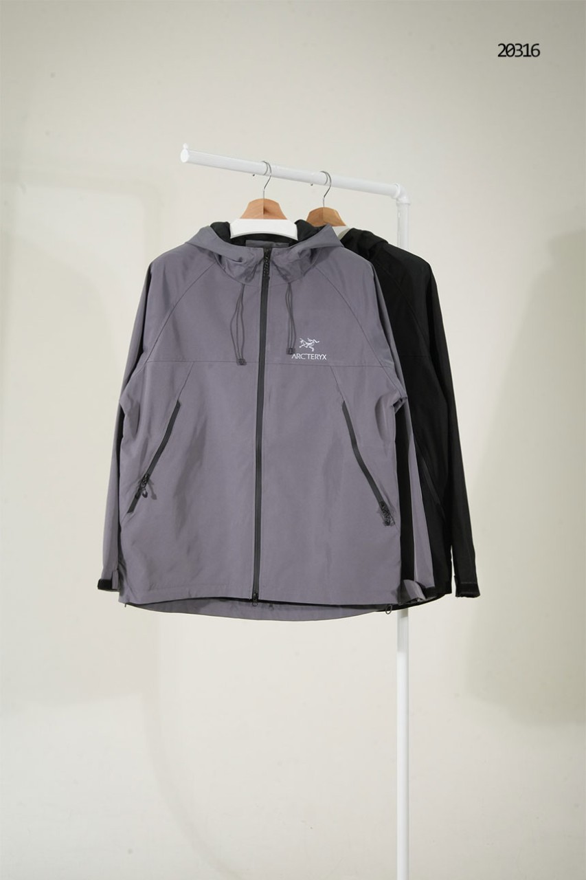 [ARCTERYX] 아크테릭스 로고 프린트 후드 집업 바람막이