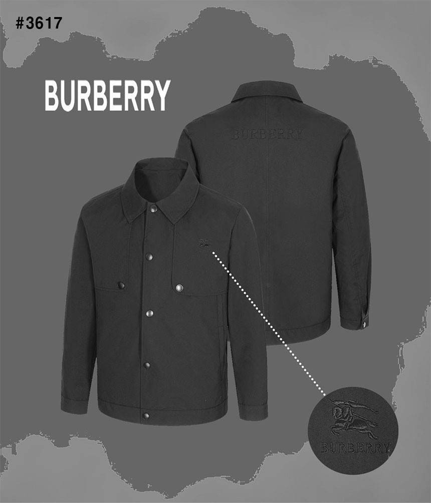 [BURBERRY] 버버리 로고자수 셔츠형 자켓