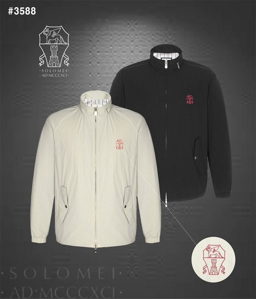[BRUNELLO CUCINELLI] 브루넬로 쿠치넬리 엠블럼 히든후드 자켓