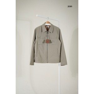 [BURBERRY] 버버리 체크 라이닝 자수 로고 집업 자켓