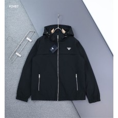 [PRADA] 프라다 리나일론 삼각로고 후드 자켓