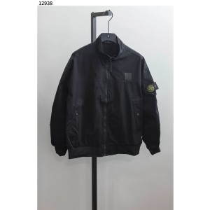 스톤아일랜드 [STONE ISLAND] 블랙 윈드 레지스턴트 드롭 재킷 신상입고