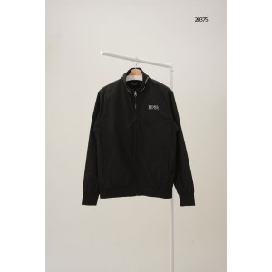[Hugo Boss] 휴고 보스 넥 로고 집업 블루종 자켓