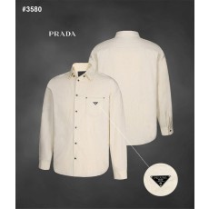 [PRADA] 프라다 린넨 샴브레이 셔츠