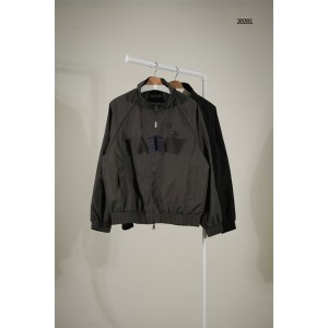 [PRADA] 프라다 트라이앵글 로고 나일론 블루종 자켓