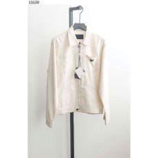 프라다 [PRADA] 샴브레이 블루종 자켓 내츄럴 신상입고
