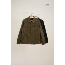 [PRADA] 프라다 트라이앵글 로고 나일론 카라 버튼 자켓