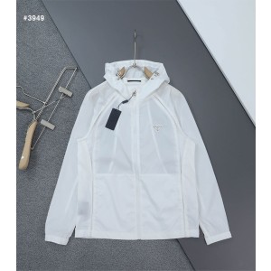 [PRADA] 프라다 삼각로고 메쉬 윈드브레이커 후드 자켓