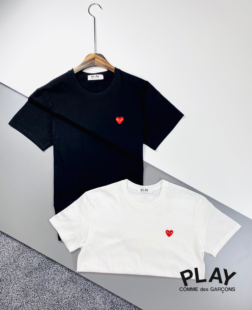[Comme des Garcons] 꼼데가르송 미니 와펜 티셔츠