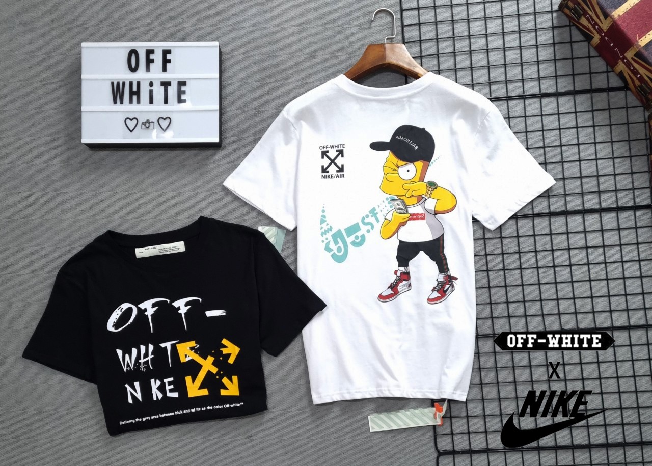 [OFF-WHITE] 오프화이트 해외판 콜라보 심슨 에디션 반팔티 남여공용