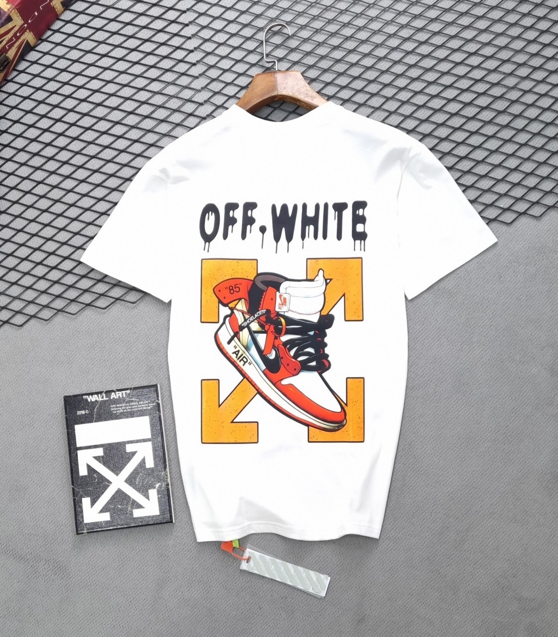 [OFF-WHITE] 오프화이트 SS 나이키 콜라보 조던 반팔티 남여공용