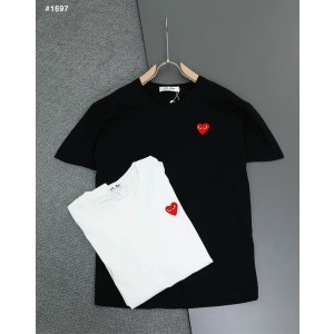 [Comme des Garcons] 꼼데가르송 레드 하트 반팔 티셔츠